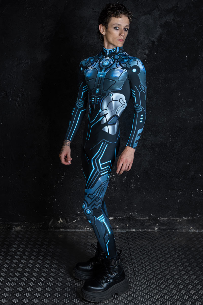 Men's Wanna Cyber Costume Side View