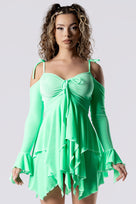 minty-fresh-fairy-dress-green-velvet-close-view