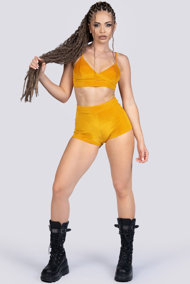 Mirra Velvet Bralette Top - Dancewear
