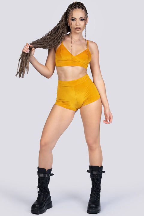 Mirra Velvet Bralette Top - Dancewear