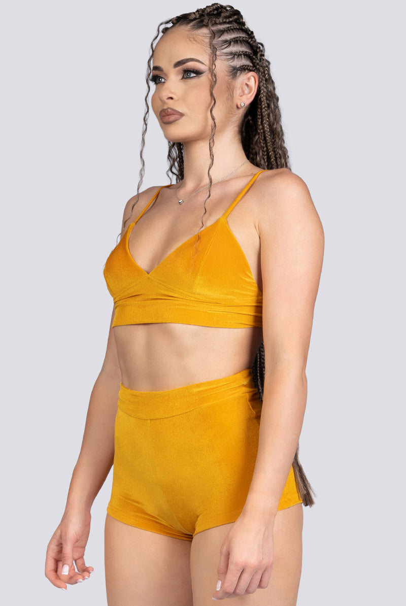 Mirra Velvet Bralette Top - Stripper Wear