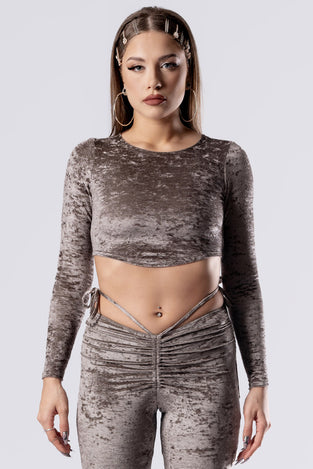 mocha-latte-crew-neck-crop-top-beige-velvet-close-view