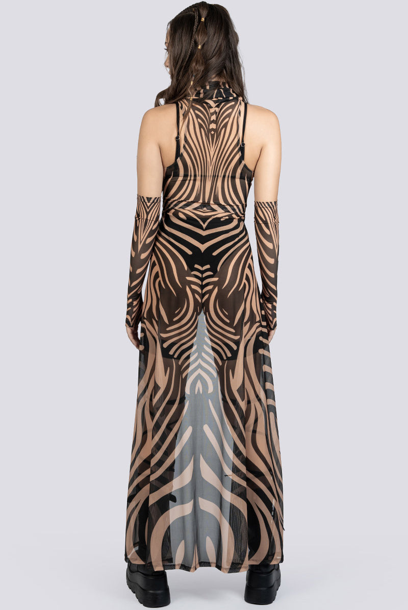 Mojave Duster Mesh Crop Top Rave Wear