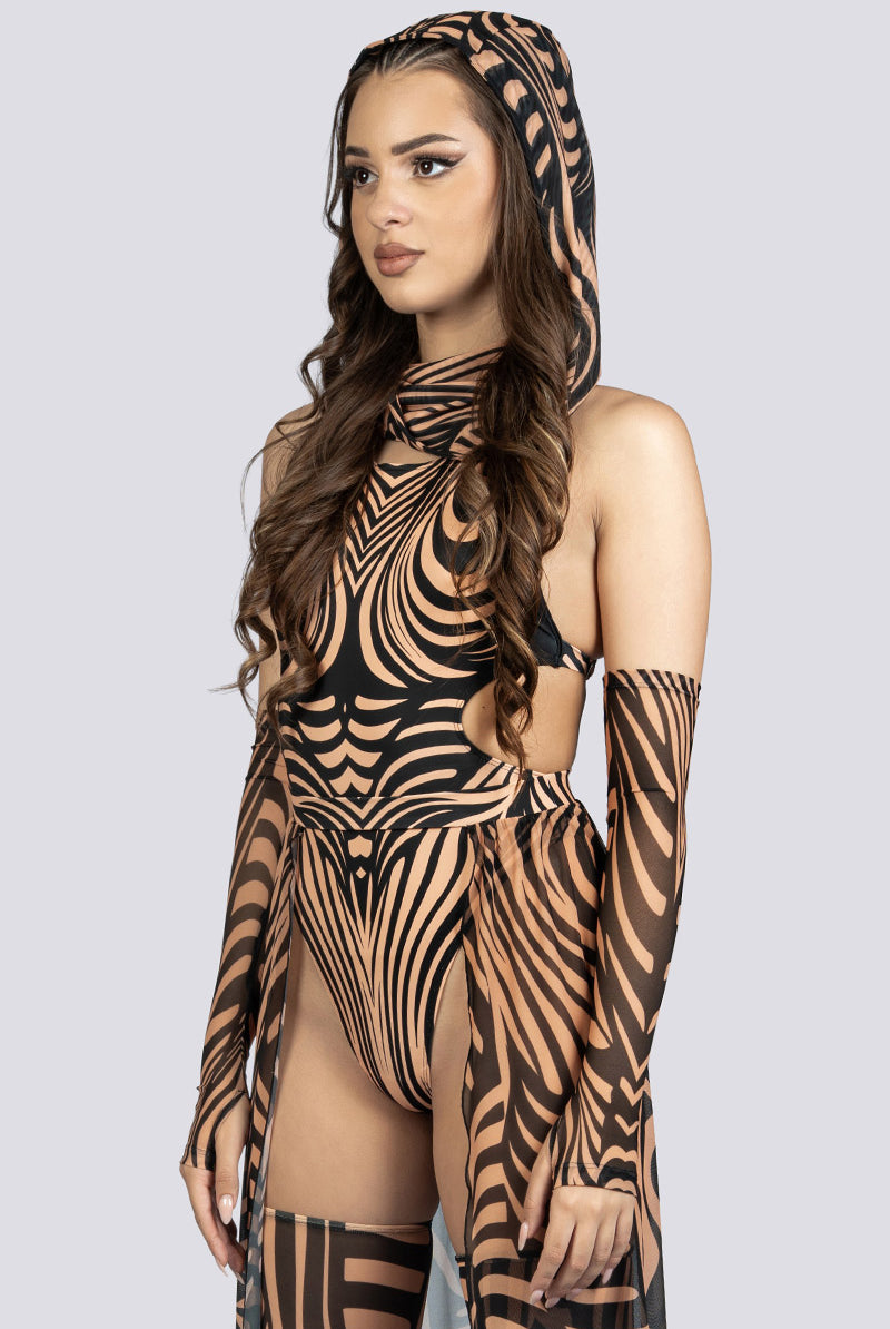 Mojave High Cut Bodysuit Rave Outfit