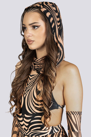 Mojave Rave Hood Festival Outfit