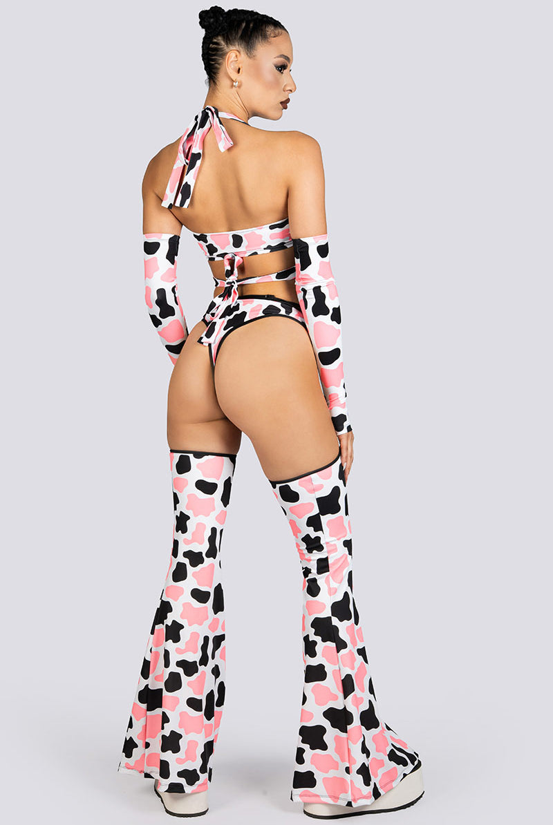 Moo Baby O-Ring Chap Pants Rave Halloween Clothes