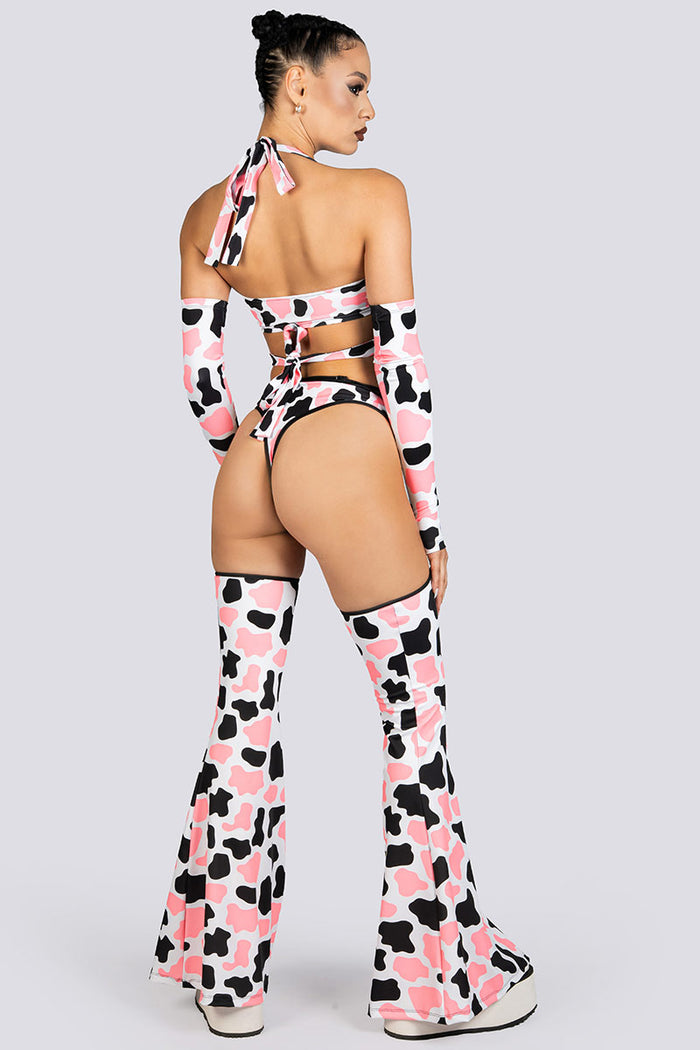 Moo Baby O Ring Chap Pants Set Rave Halloween Costume