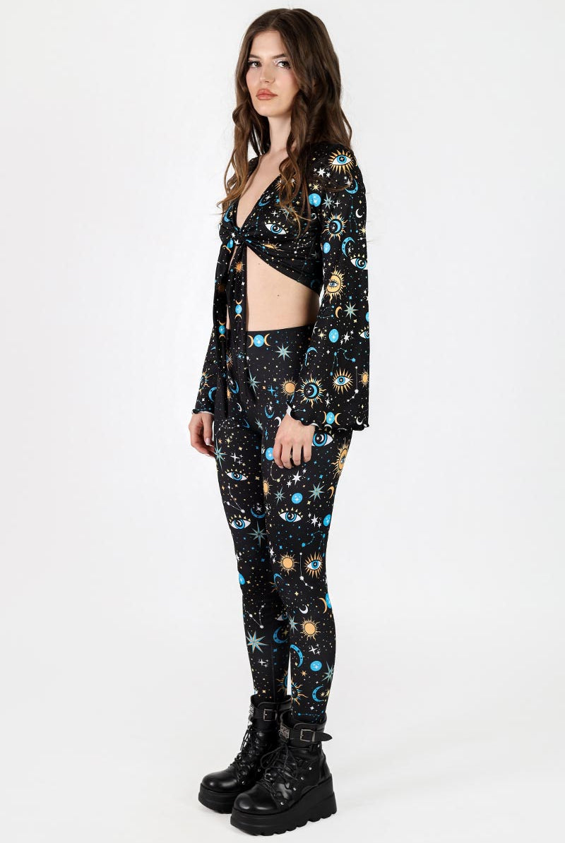 Moonlight Esoterica Leggings Side View
