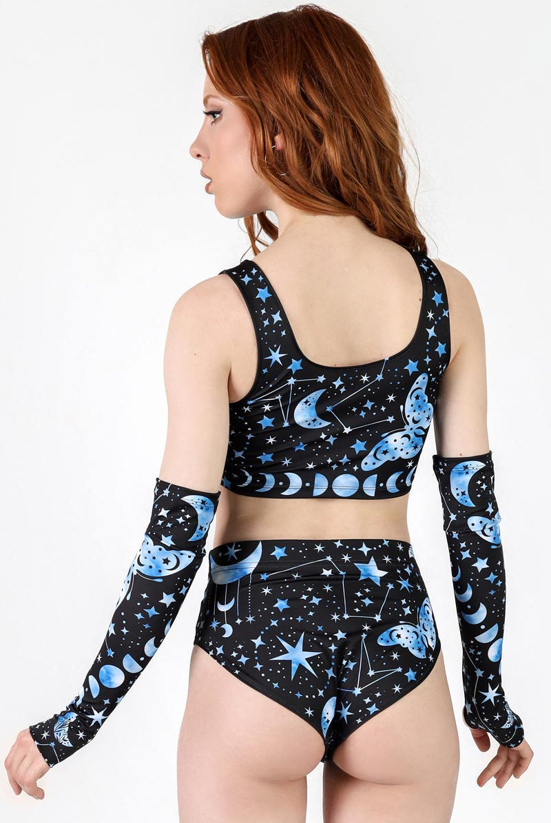 Moonlight Mystique Lace Bra Top Back View