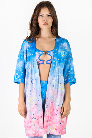 Morning Moon Kimono Close View