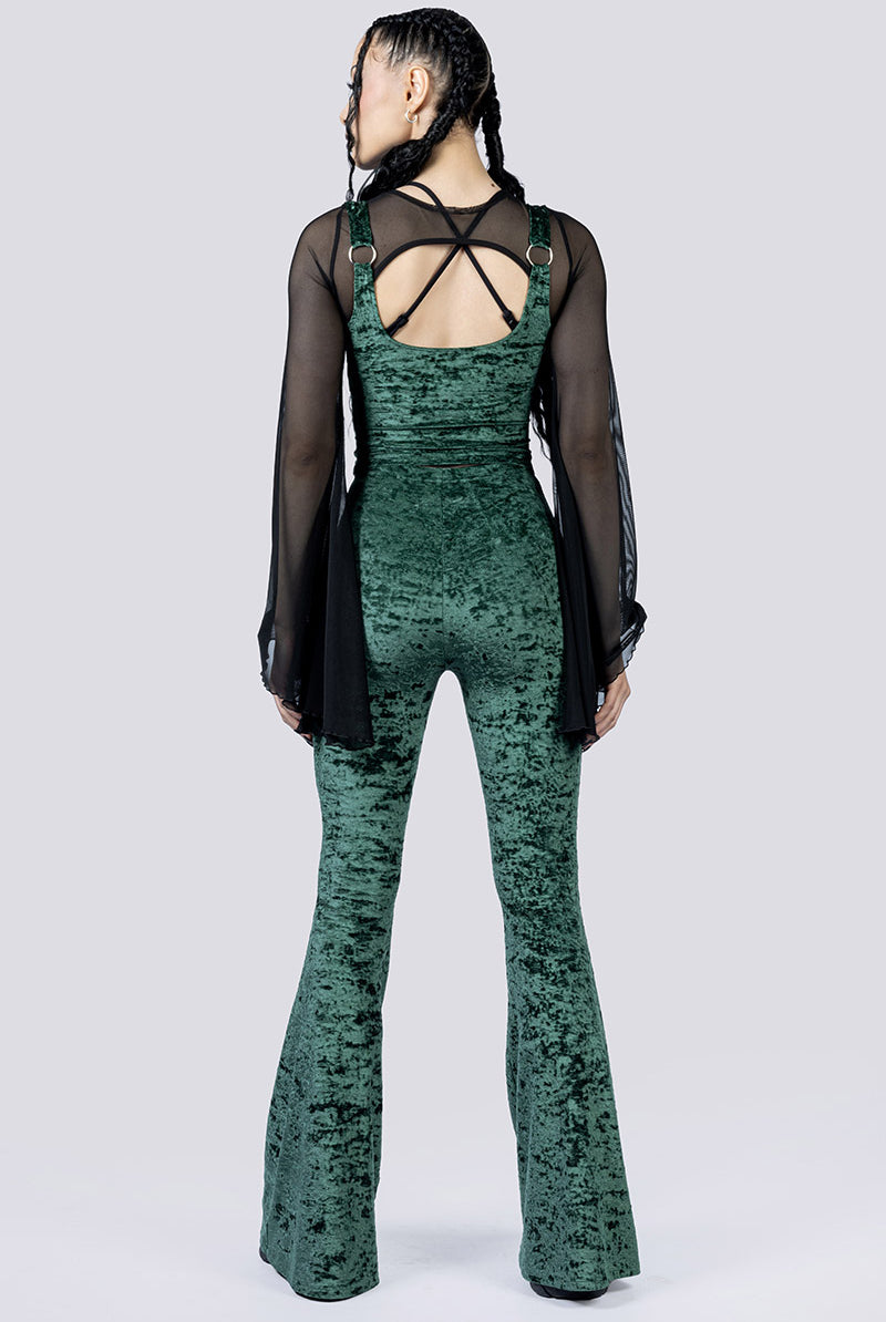 Moss Babe Underbust Corset Back Goth Fashion