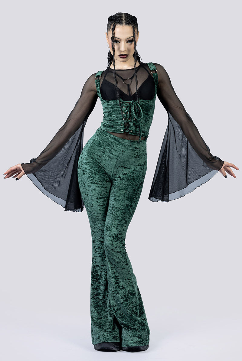 Moss Babe Underbust Corset Full Body Gothic Outfits
