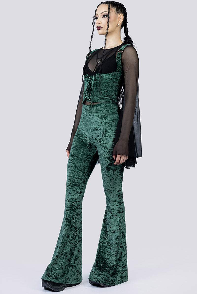 Moss Babe Underbust Corset Side Goth Wear