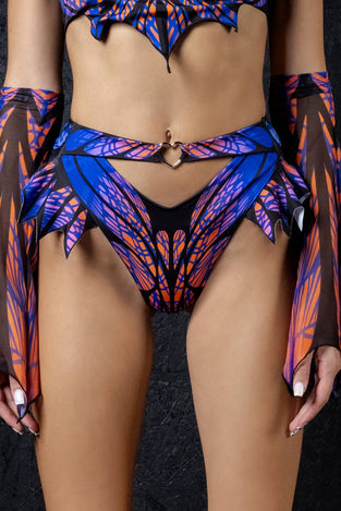 mystic-web-cut-out-ruffle-shorts-close-front-view