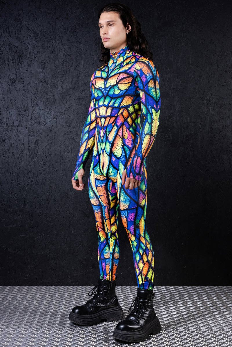 neon-chameleon-men-costume-side-view