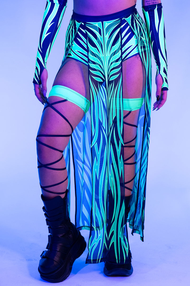 Neon Green Rave Leg Аccessories