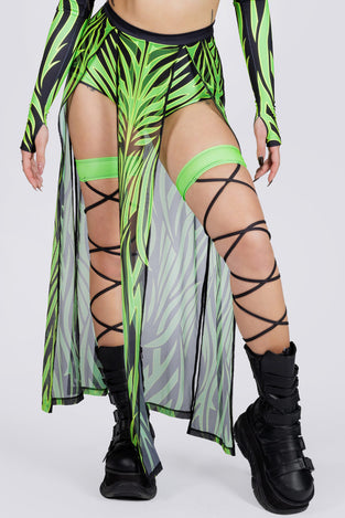 Rave Outfit Neon Green Rave Leg Wraps