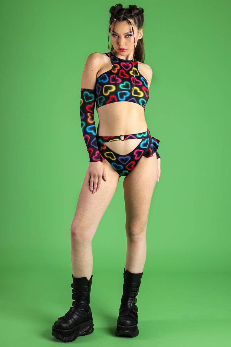 top cropped neon