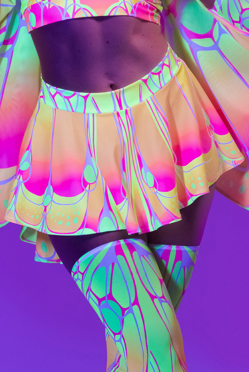 neon-moth-rave-mini-skirt-close-front-view-uv
