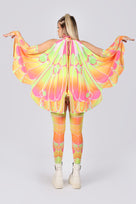 Rave Outfit Neon Moth Rave Mini Skirt Set Back View