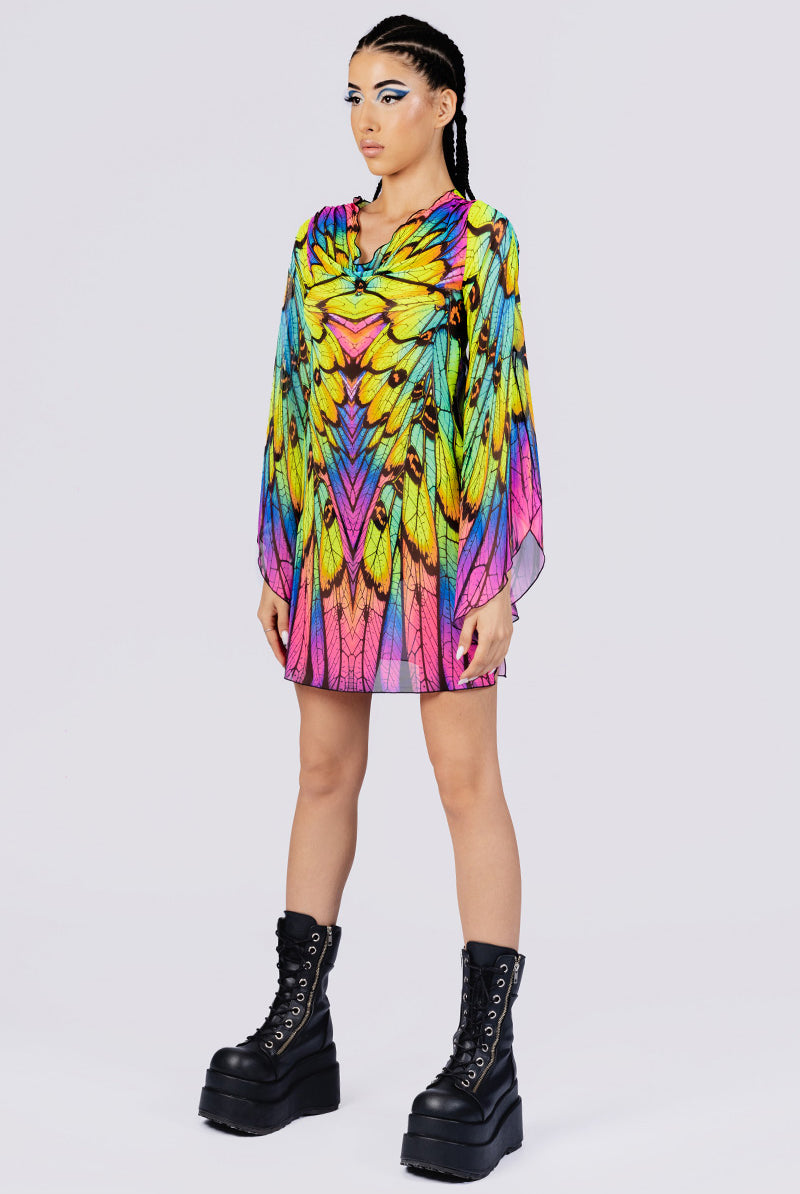 dress in neon Yellow Rhinestone Off Shoulder Cut Out Seamless back design Pretty Dress | Neon Hot