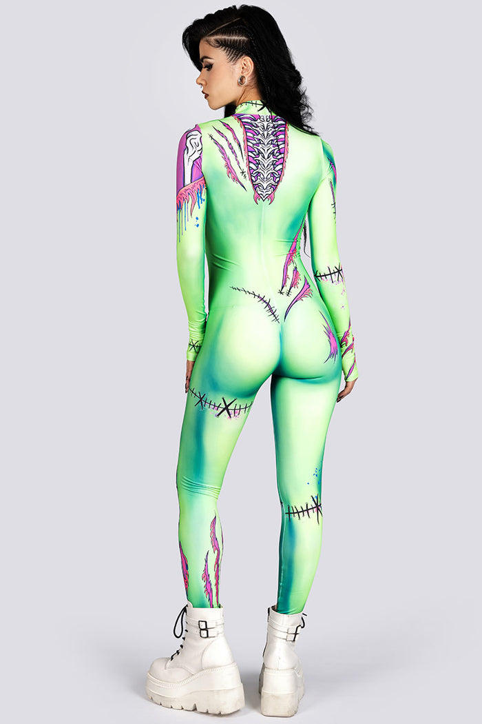 Neon Zombie Costume Halloween Style