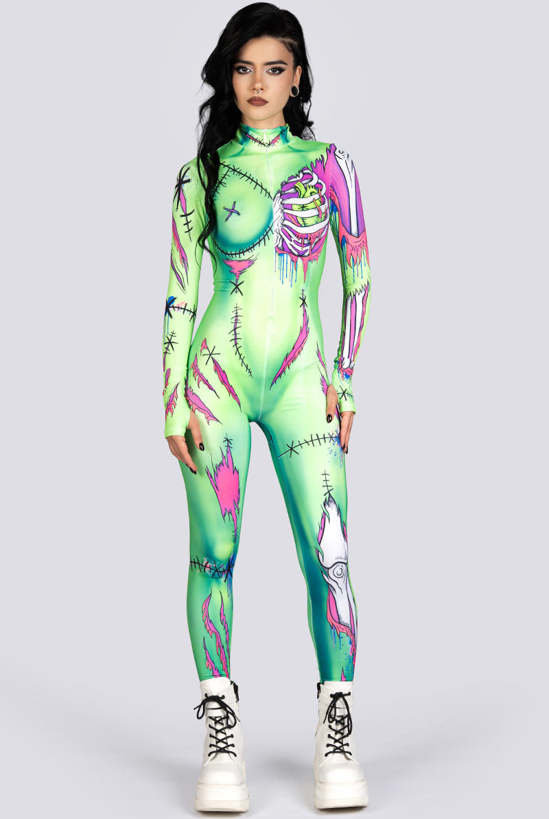 Neon Zombie Costume Halloween Costume Women