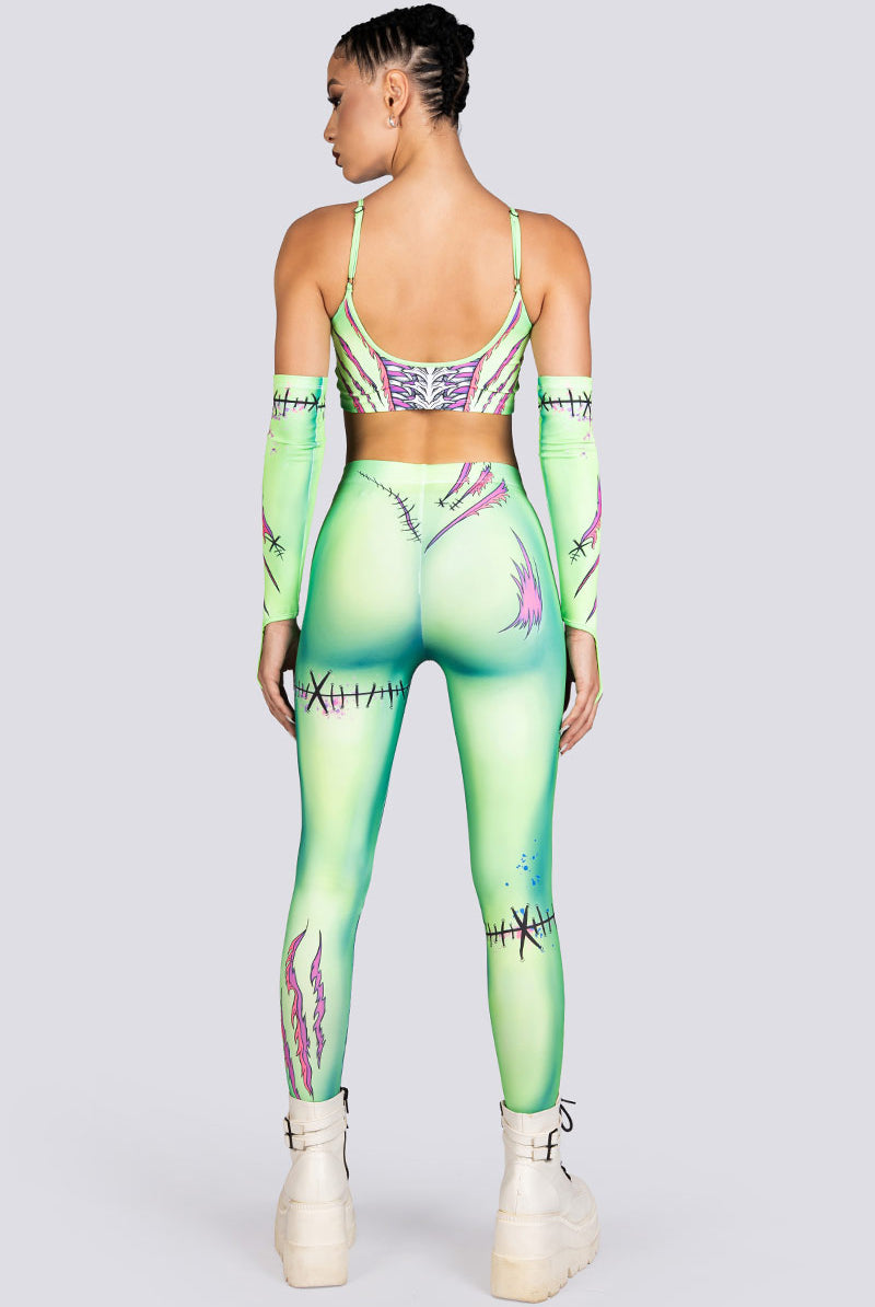 Neon Zombie Leggings Halloween Wear