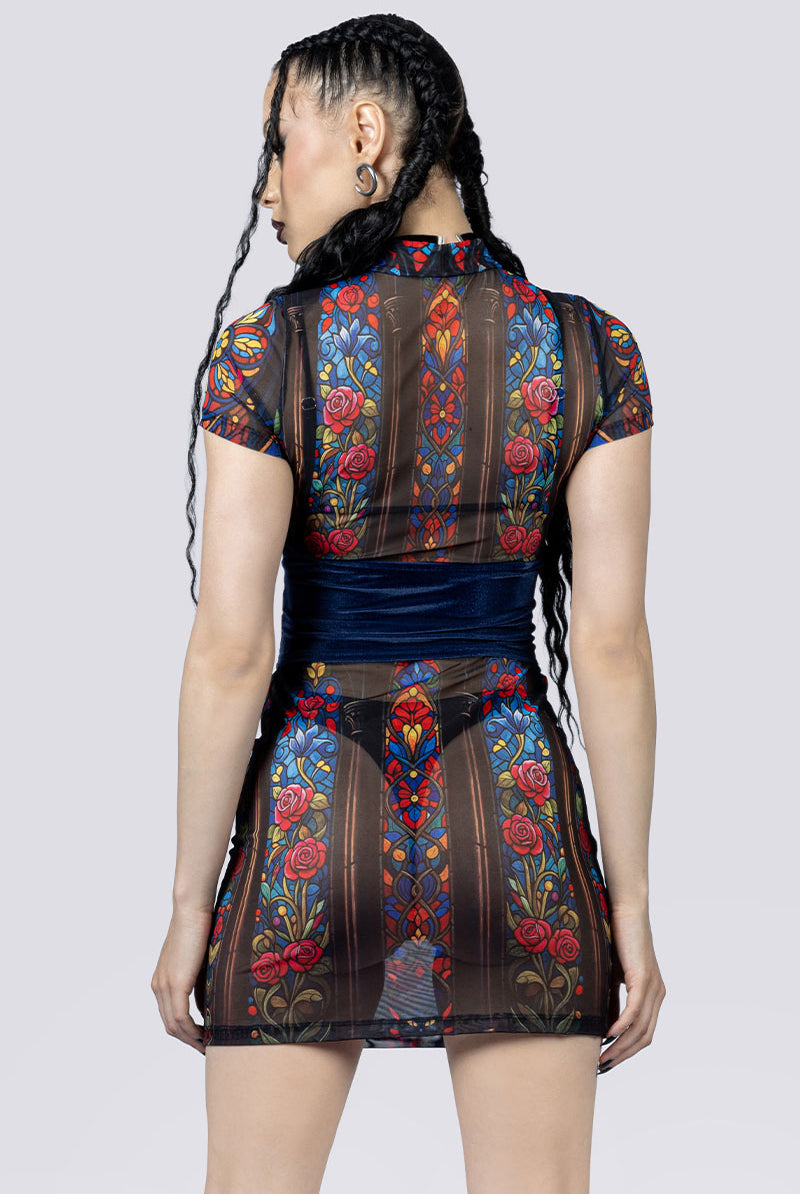 Nightfall Corset Belt Back Goth Fashion