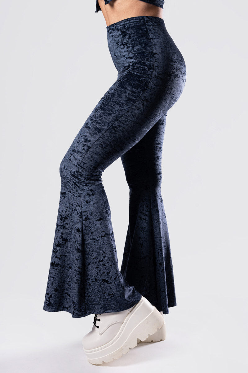 nightshade-flare-pants-blue-velvet-close-front-view