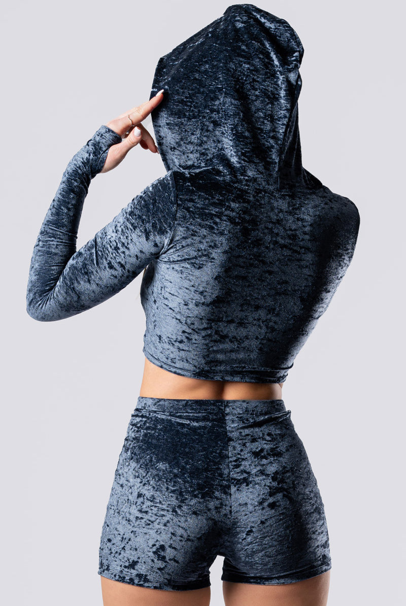 nightshade-lace-up-shorts-set-blue-velvet-close-back-view