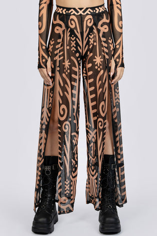 Nomad High Slit Pants Festival Wear