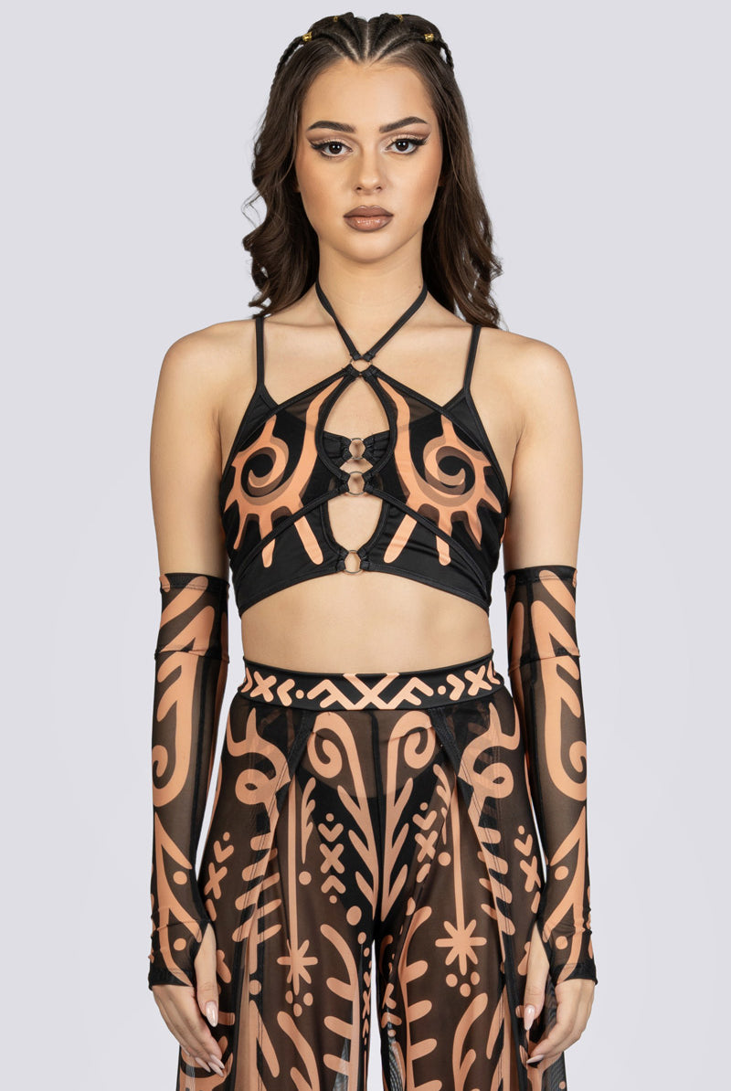 Nomad High Slit Pants Set Festival Wear