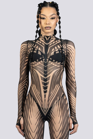 Off Grid Mesh Costume Festival Wear