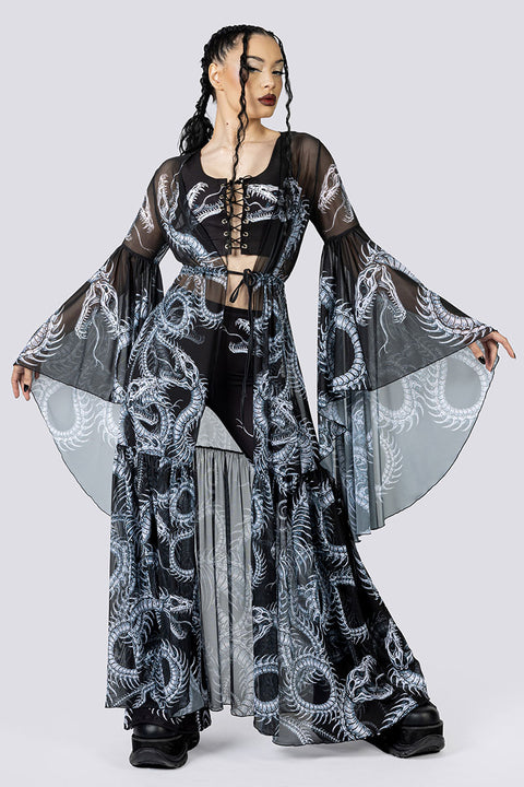 Phantom Serpent Sheer Duster Goth Fashion