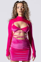 pink-bombshell-open-front-dress-pink-velvet-close-view