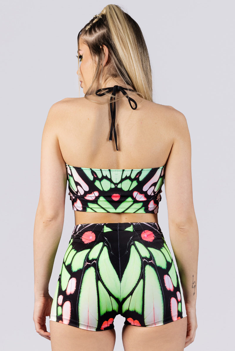 pink-forester-high-waisted-shorts-back-view