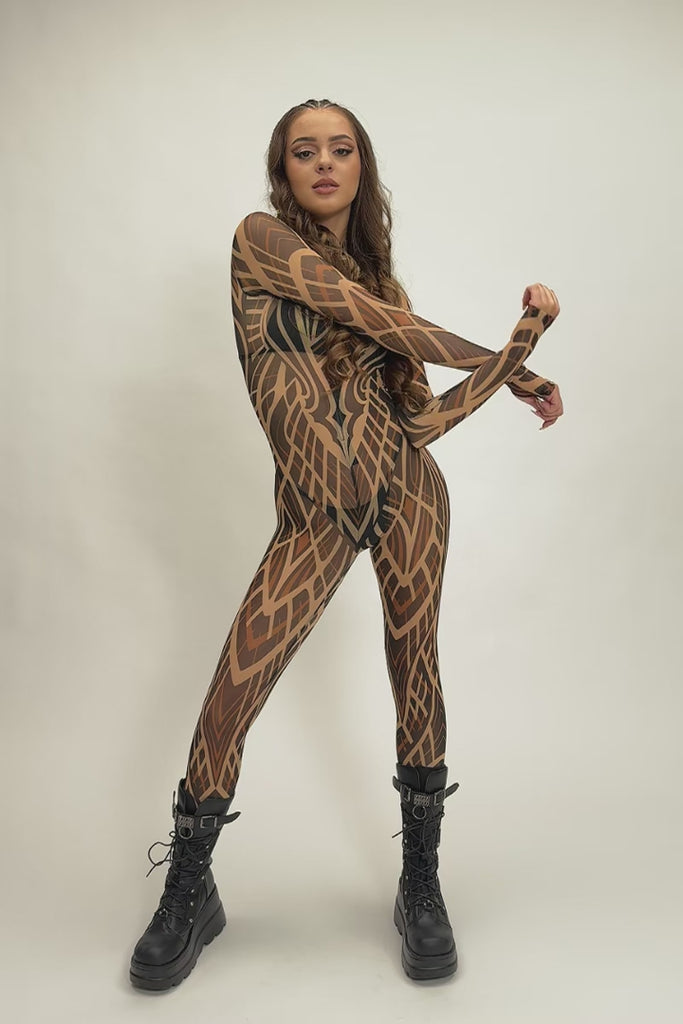 Desert Omen Mesh Costume Rave Clothing