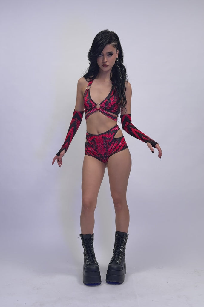 Blood Viper Halter Bra Top Halloween Wear