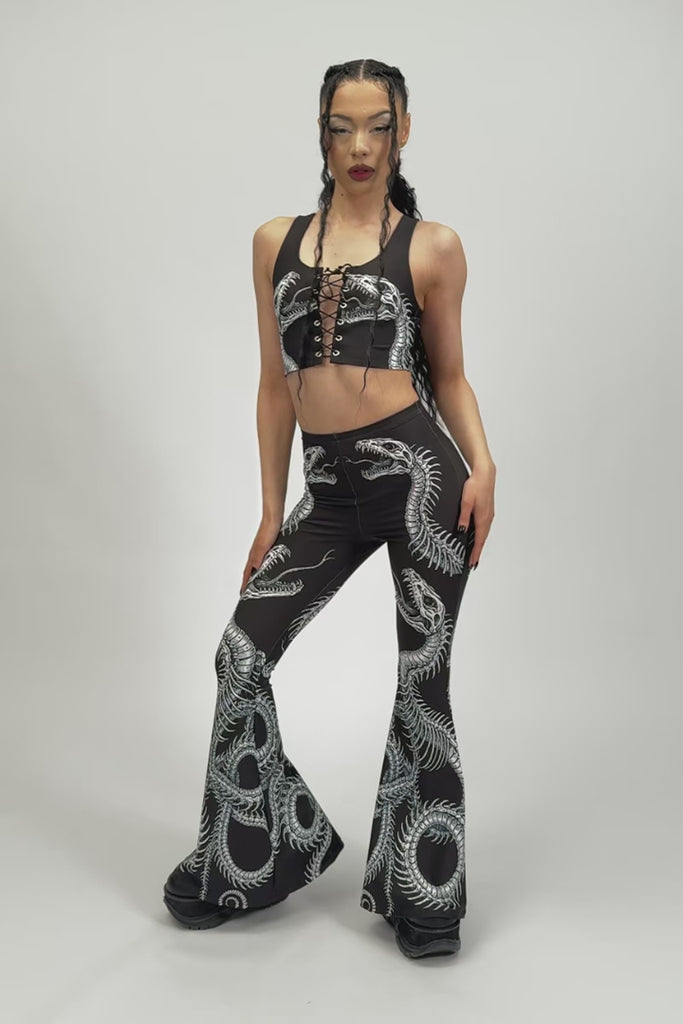 Phantom Serpent Flare Pants Set | Devil Walking