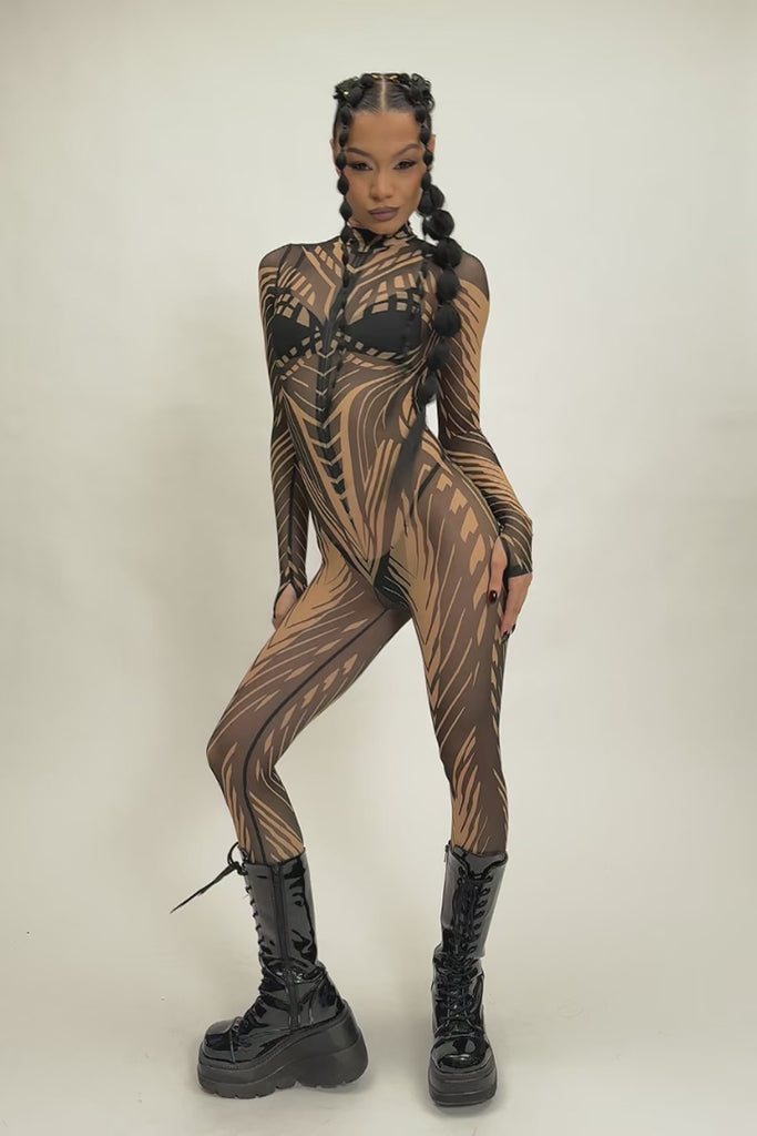 Off Grid Mesh Costume Rave Clothing