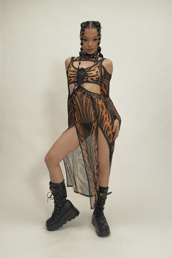 Untamed Slit Maxi Dress Festival Outfit