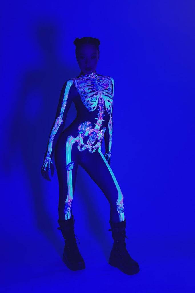 Diamond Skeleton Costume Halloween Style