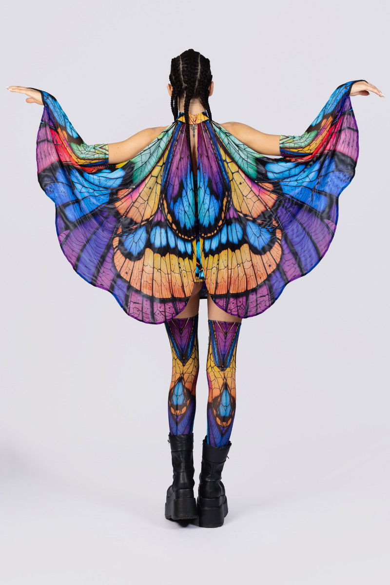 Prismatic Pixie Long Boob Tube Top | Devil Walking