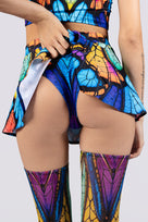 Prismatic Pixie Rave Mini Skirt
