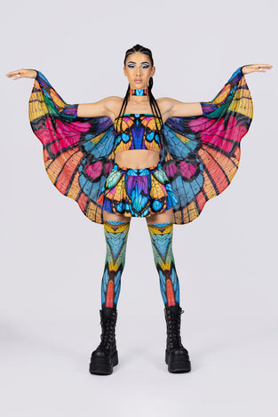 Rave Outfit Prismatic Pixie Rave Mini Skirt Set Full Front View