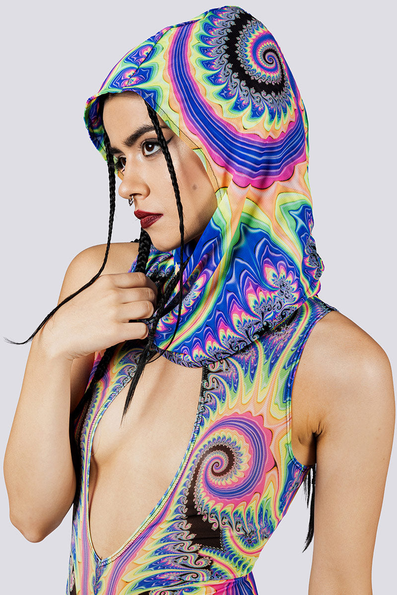 Psychedelica Rave Hood Close View