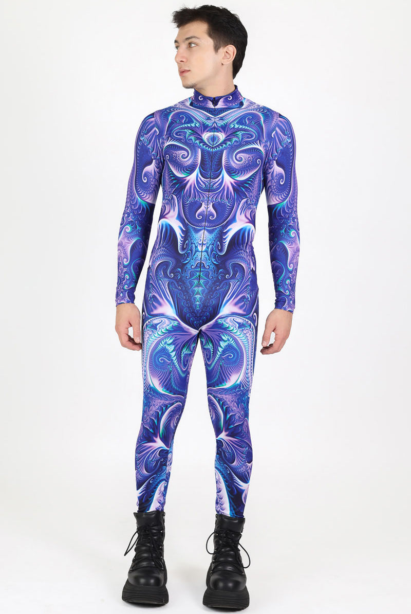 Purple Acid Men Costume Side View
