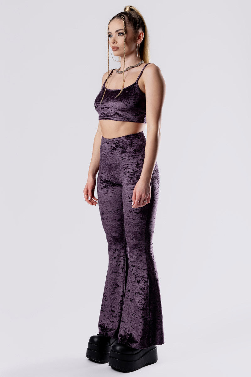purple-smoke-flare-pants-set-purple-velvet-side-view