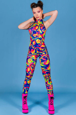 Rainbow Dreams Catsuit Front View